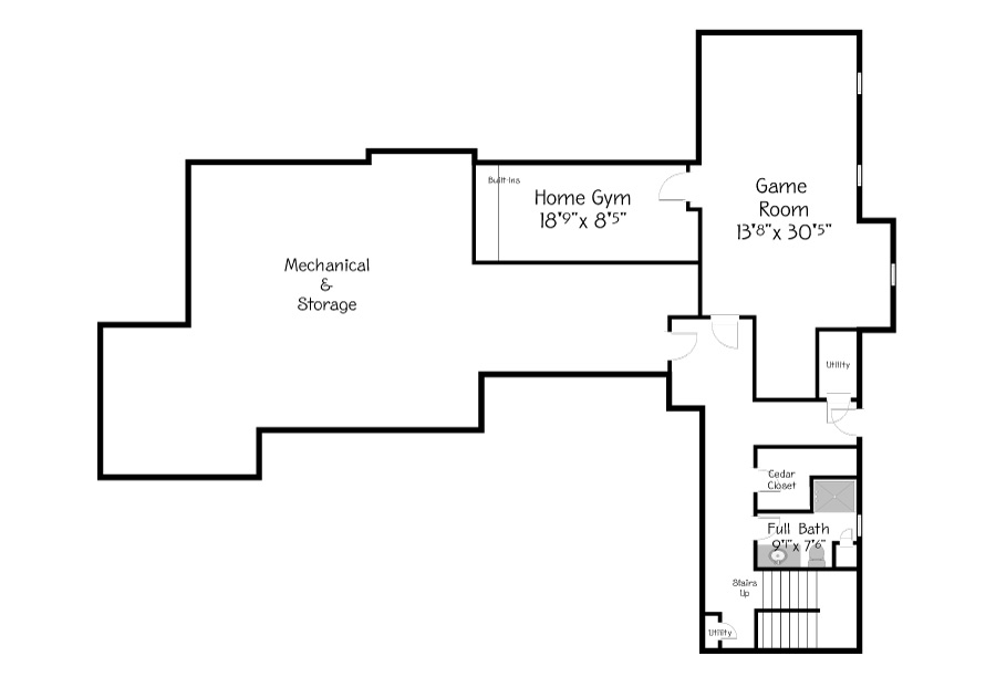 Plan View of the Lower Floor