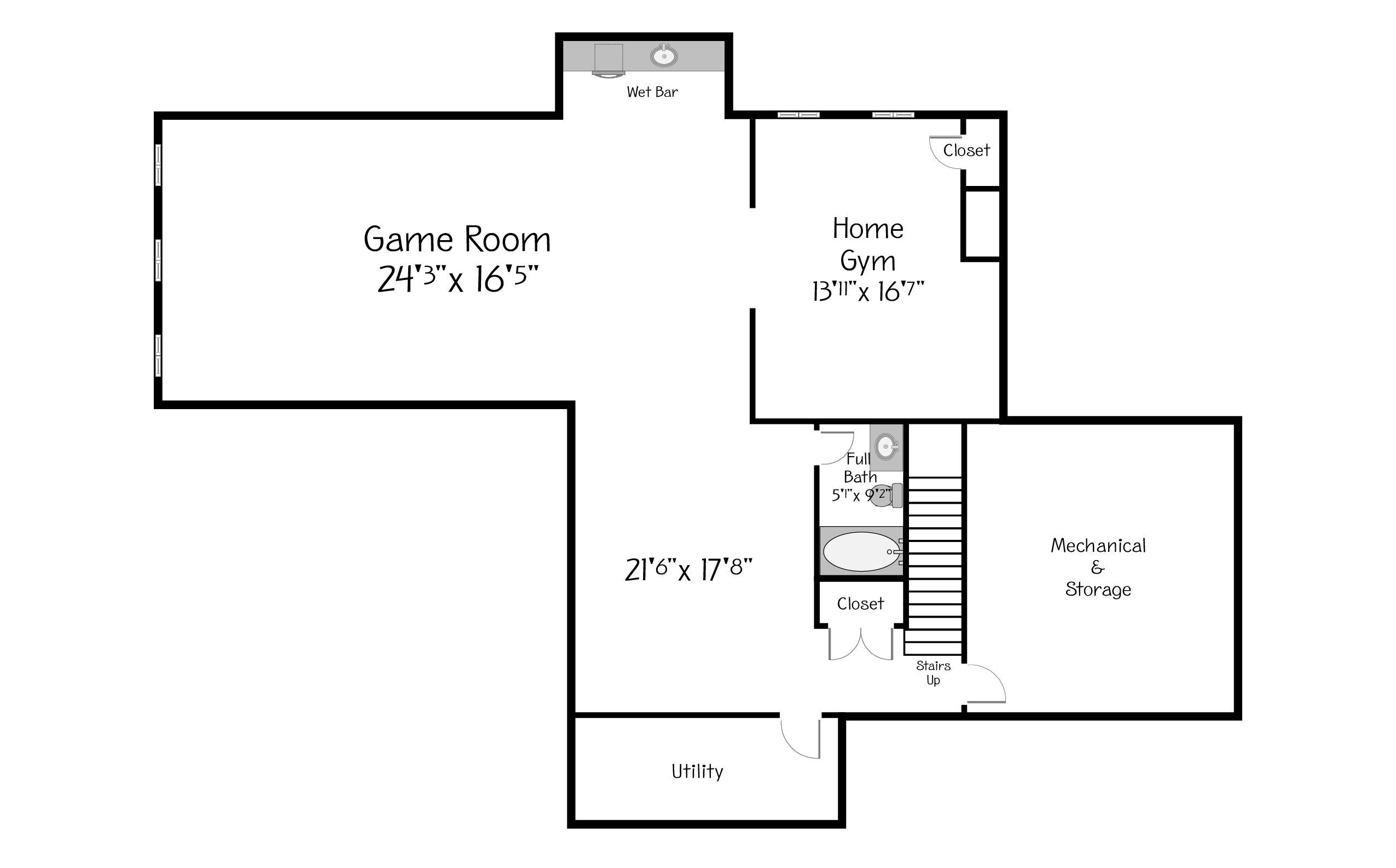 Plan View of the Lower Floor